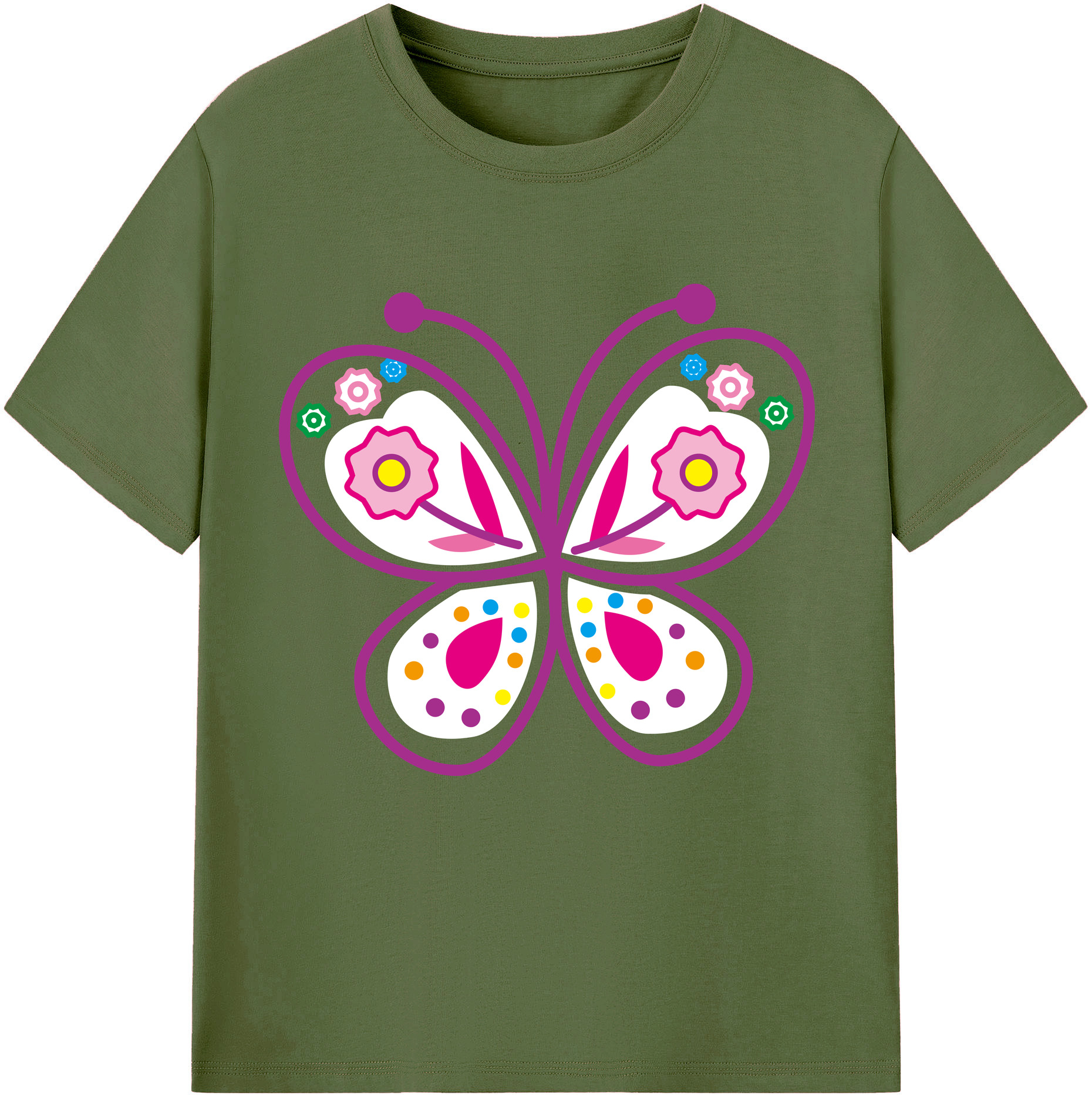 （画像用） Hello Kitty ハローキティ 綿100％半袖Tシャツ（フロントプリント）